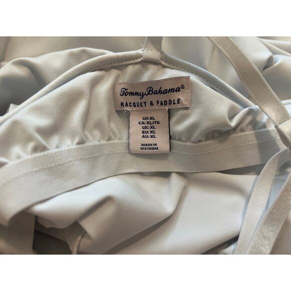 Tommy Bahama White Tennis Golf Racquet & Paddle Dress Bodysuit Sz XL Athletic - Picture 9 of 9